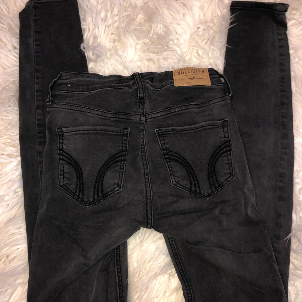 Hollister destroyed black jeans